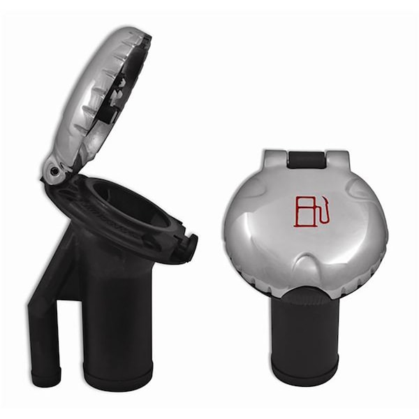 Attwood Attwood Deck Fill f/Pressure Relief Systems - Angled Body & Scalloped Stainless Steel Cap 99DFPVAS1S - main